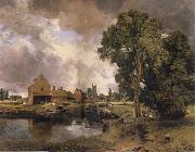 John Constable Dedham Mill oil painting